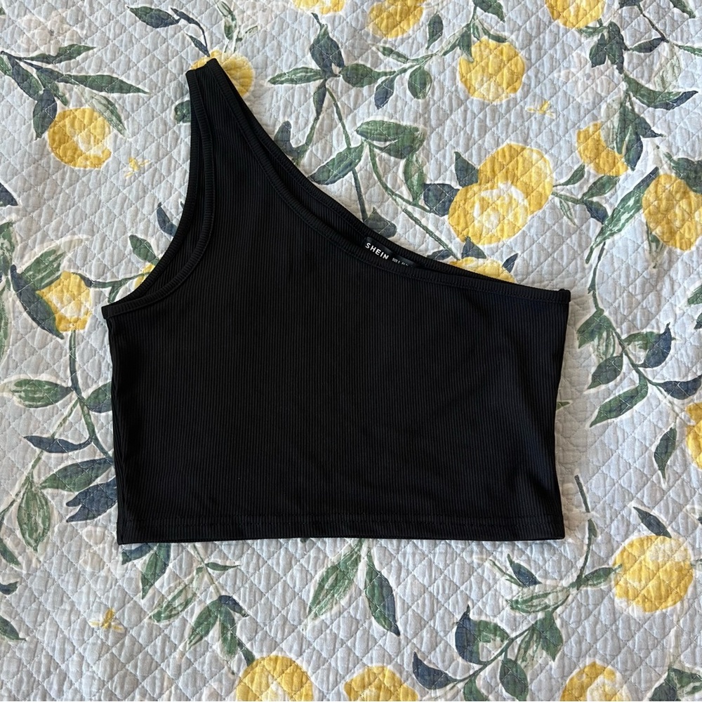 SHEIN one shoulder top🖤
